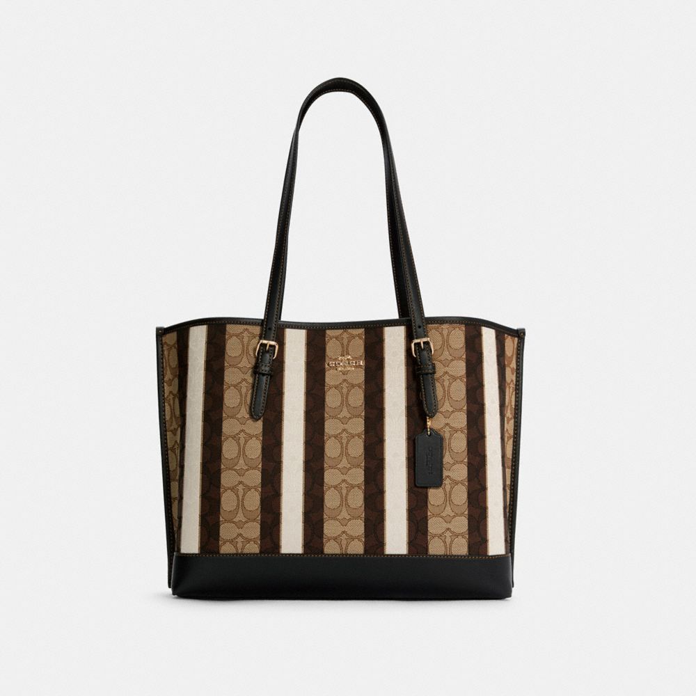 Turnlock tote in signature jacquard new arrivals