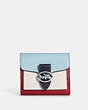 COACH®,GEORGIE SMALL WALLET IN COLORBLOCK,Silver/Chalk Multi,Front View