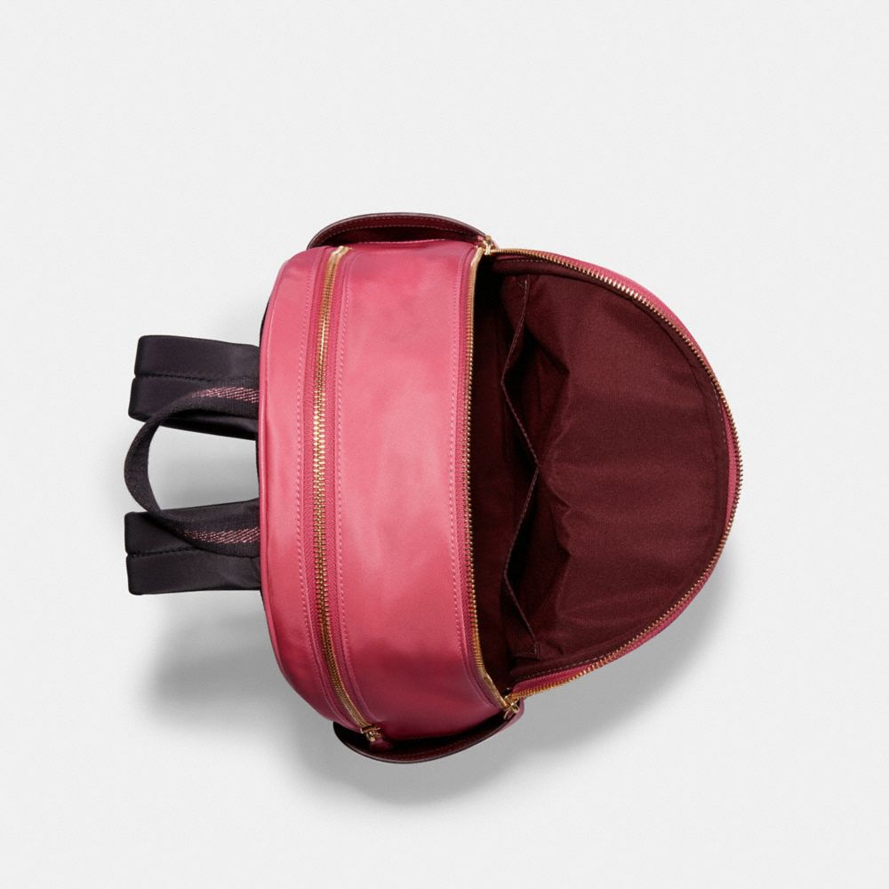 COACH®,Court Backpack With Ruching,,Inside View,Top View