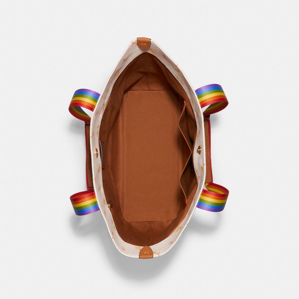 Tote With Rainbow Roller Skate Graphic