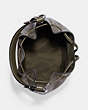 COACH®,DEMPSEY DRAWSTRING BUCKET BAG,Leather,Medium,Silver/Surplus,Inside View,Top View
