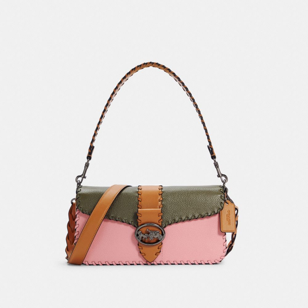 COACH® Outlet | Georgie Shoulder Bag In Colorblock With Whipstitch