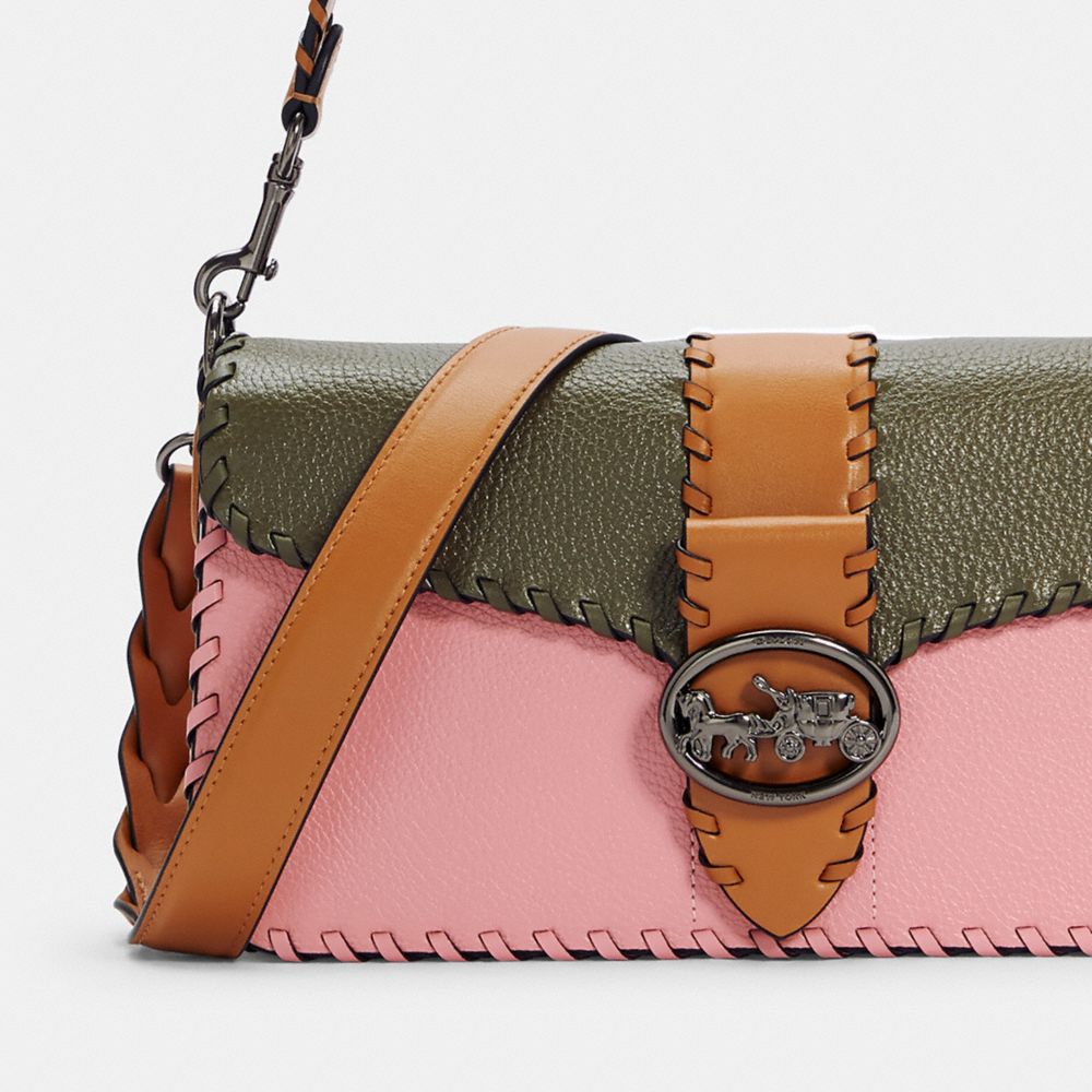 COACH® Outlet | Georgie Shoulder Bag In Colorblock With Whipstitch