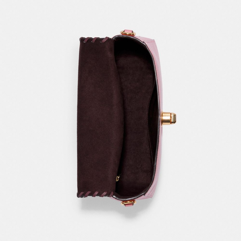 Satchel à poignée supérieure Marlie à point roulé