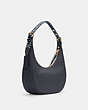 COACH®,BAILEY HOBO WITH WHIPSTITCH,Pebble Leather,Medium,Gold/Midnight/Waterfall Multi,Angle View