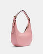 COACH®,BAILEY HOBO WITH WHIPSTITCH,Pebble Leather,Medium,Gold/Bublgunmetal/Vintg Mve Multi,Angle View