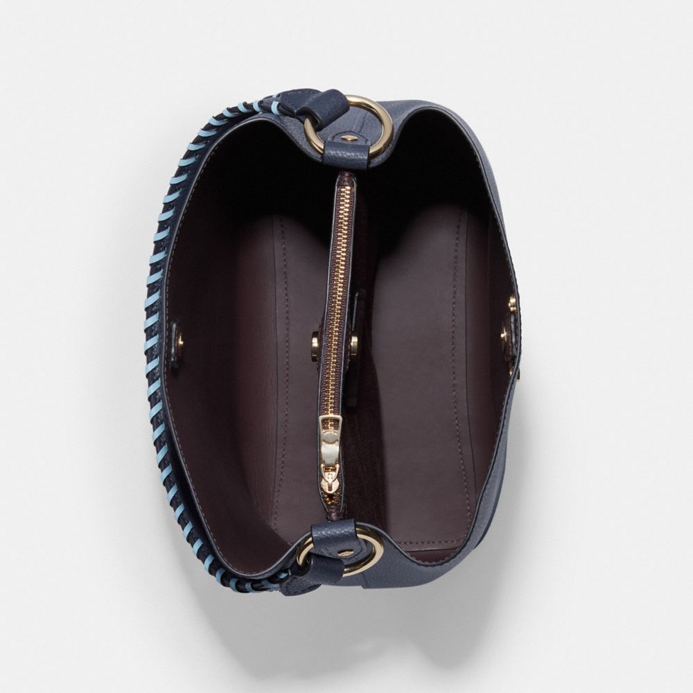 Town Bucket Bag With Whipstitch