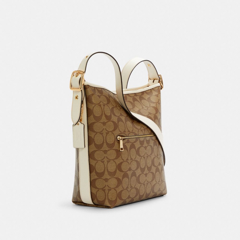 Coach signature hot sale duffle bag