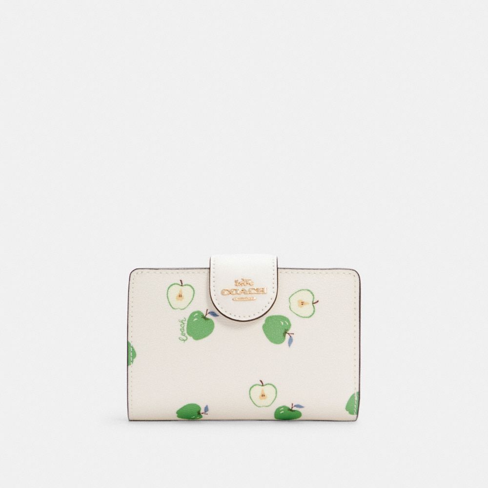 Coach Outlet Medium Corner Zip Wallet - White