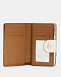 Medium Corner Zip Wallet With Apple Print