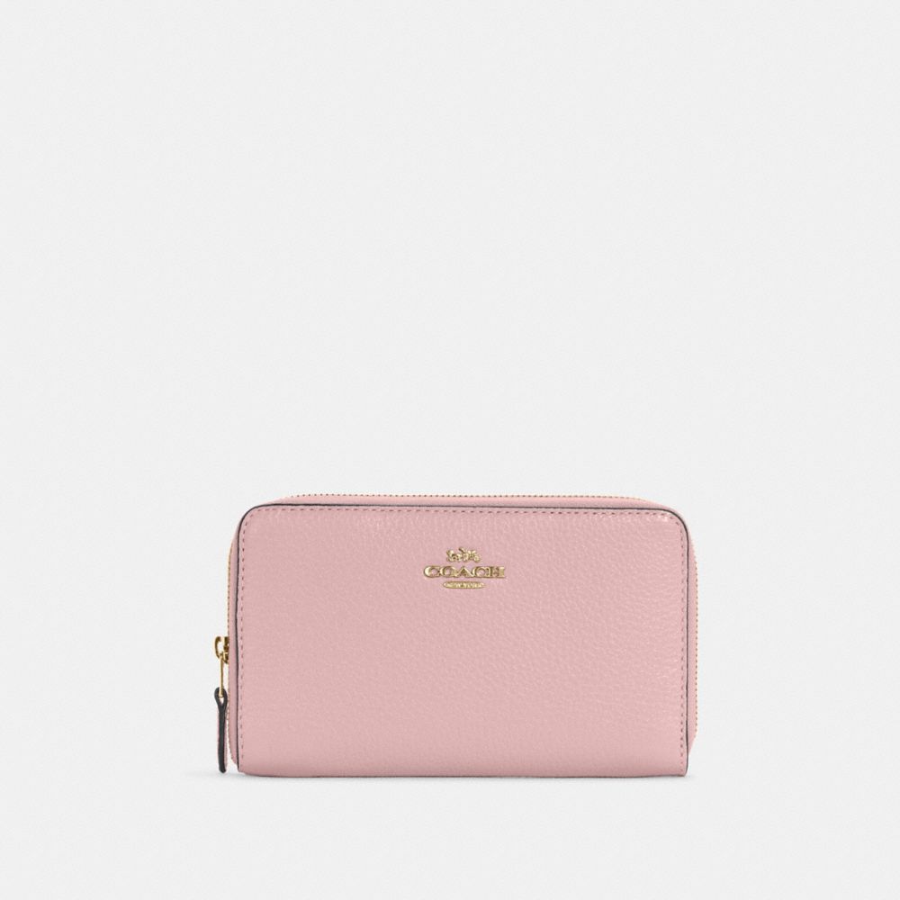 🌟🌷Coach Medium Corner Zip Wallet Pink Lemonade ***AUTHENTIC***