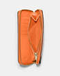 COACH®,MEDIUM ID ZIP WALLET,Pebbled Leather,Mini,Gold/Candied Orange,Interior View
