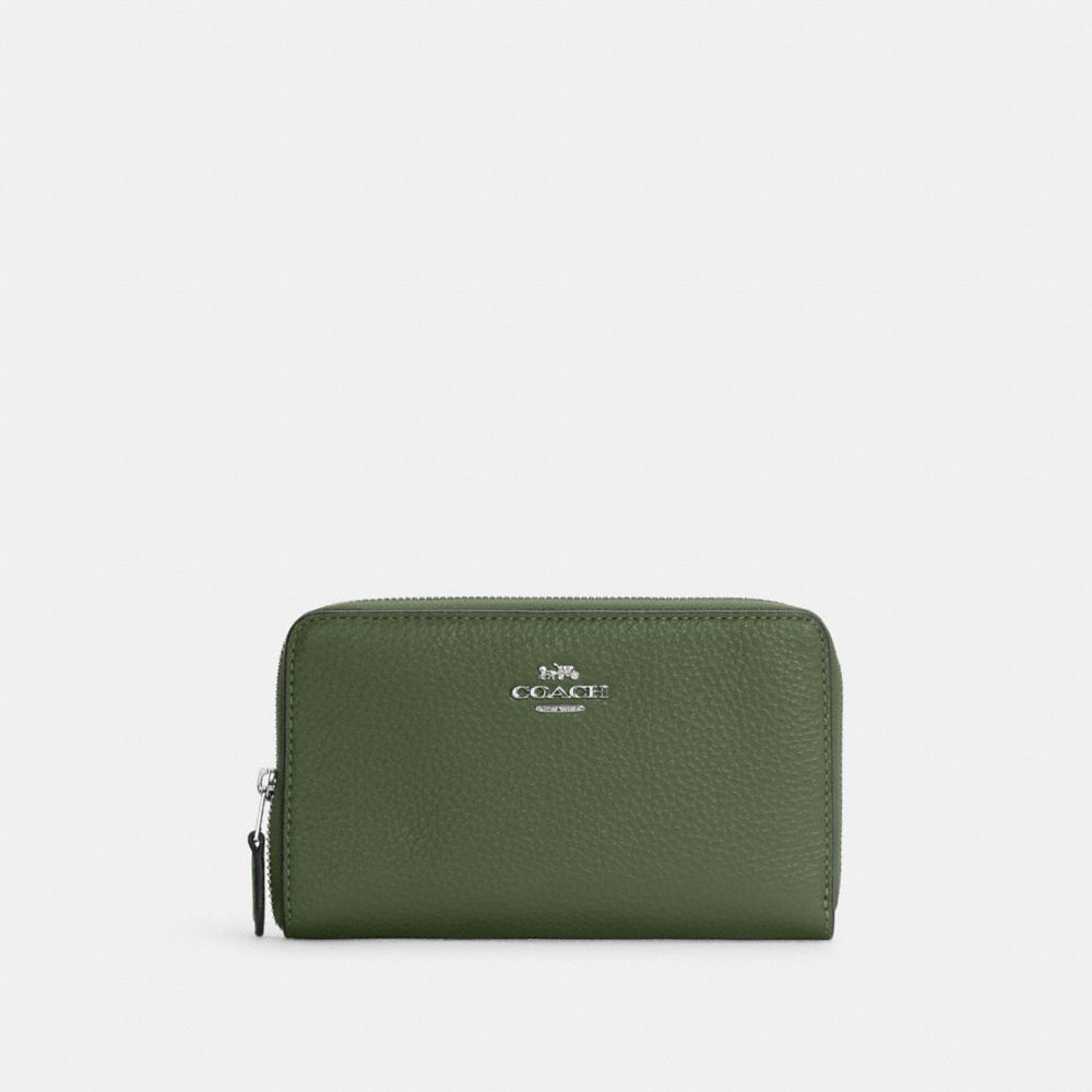 coach medium zip id wallet