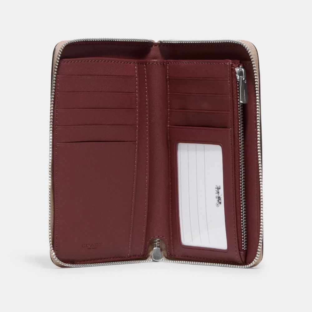 Hotsell Medium Id Zip Around Wallet With Colorblock Interior