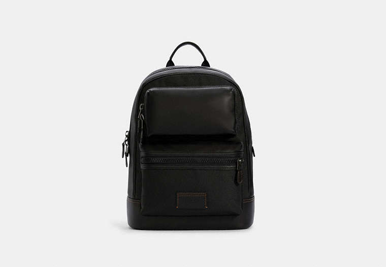 COACH®,RIDER BACKPACK,Large,Gunmetal/Black,Front View