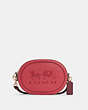 COACH®,CAMERA BAG IN COLORBLOCK WITH HORSE AND CARRIAGE,Small,Gold/Poppy/Vintage Mauve,Front View