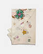 COACH®,COACH BADGE FIELD FLORAL PRINT OBLONG SCARF,Modal,Chalk/Multi,Front View