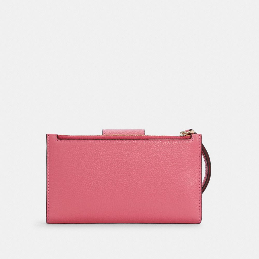 Portefeuille pour téléphone Tech à contraste de couleur avec rayures