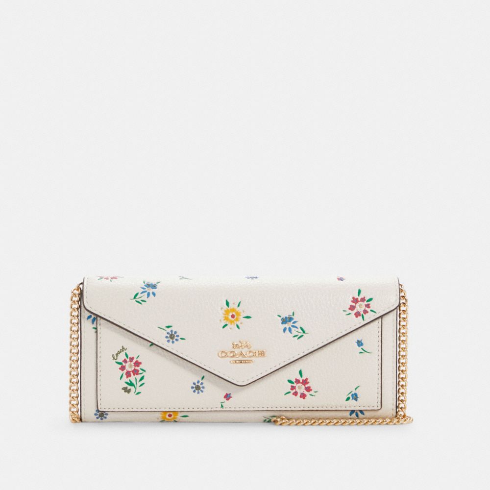 Slim Envelope Wallet With Wild Meadow Print