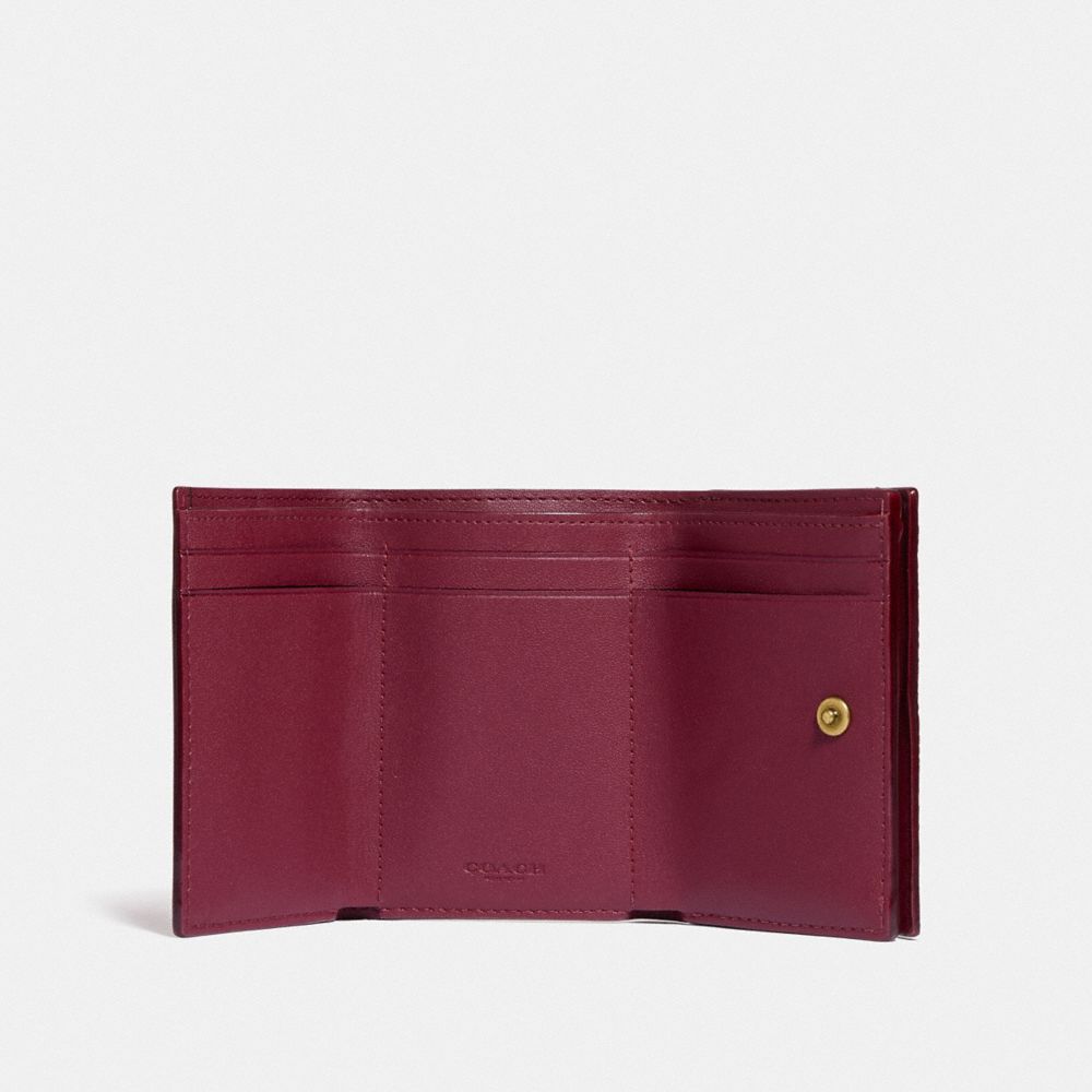 新品 コーチ COACH ミニ財布 オリガミ ウォレット コーテッド