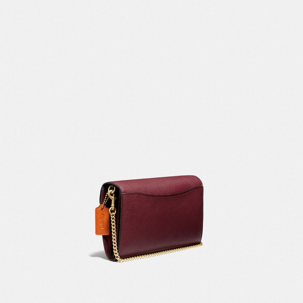 Pochette à Chaîne Tabby à Contraste De Couleur Avec Détail En Peau De Serpent
