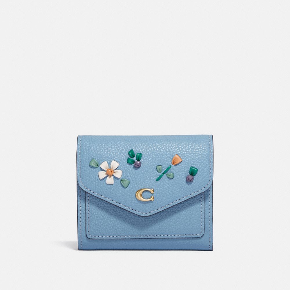 Wyn Small Wallet With Floral Embroidery