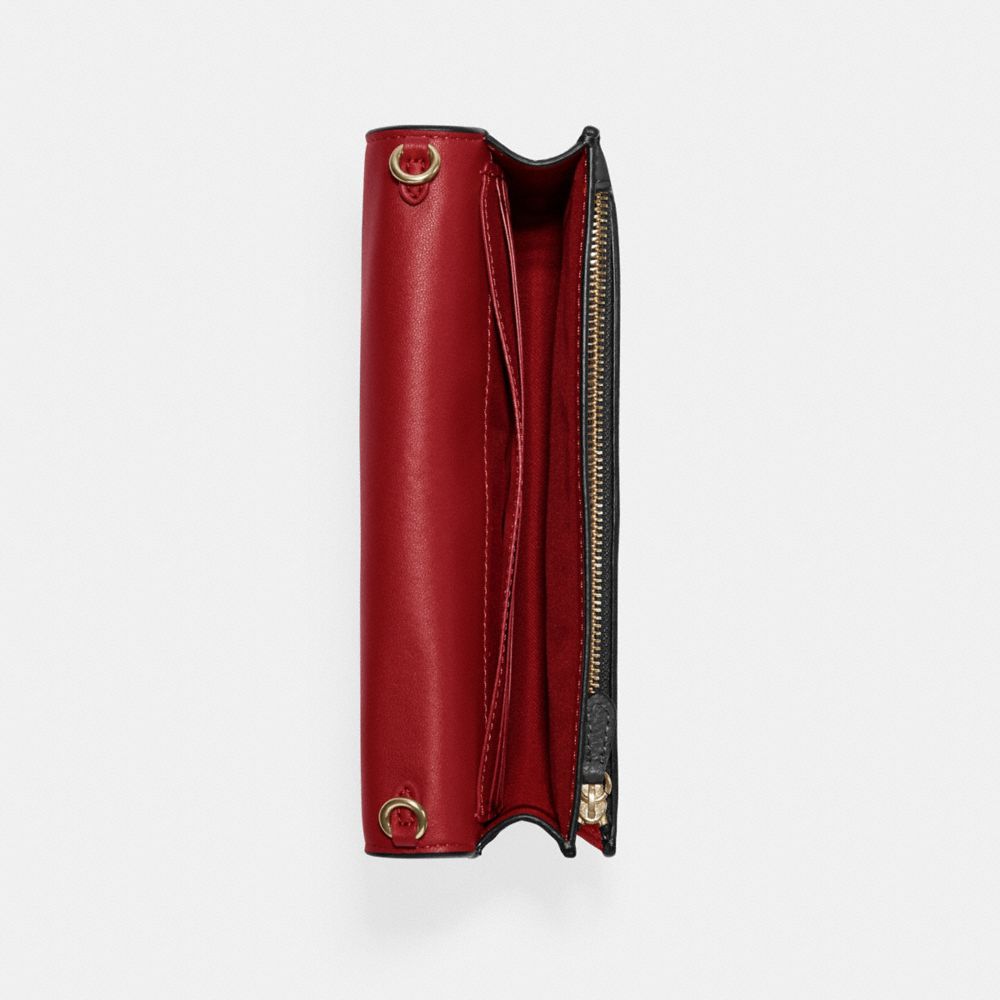 Anna Foldover Crossbody Clutch With Horse And Carriage