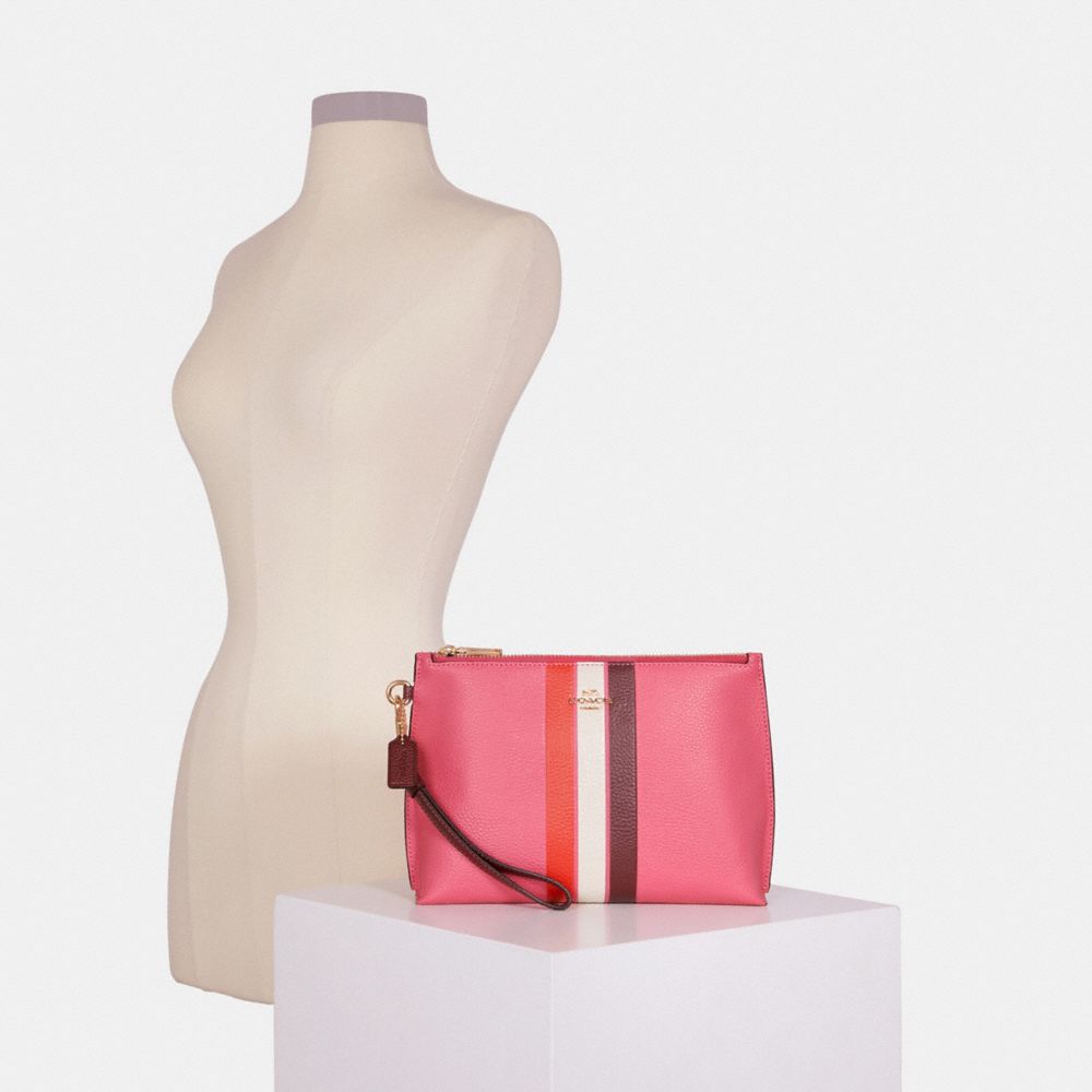 Rowan Pouch In Colorblock orders With Stripe