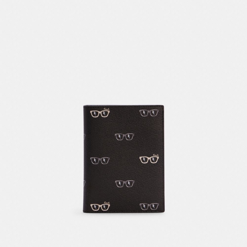 Passport Case With Sunglasses Print