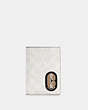 Passport Case In Colorblock Signature Canvas With Striped Coach Patch