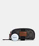 COACH®,GOLF KIT IN COLORBLOCK SIGNATURE CANVAS,n/a,Mini,Gunmetal/Charcoal Multi,Front View