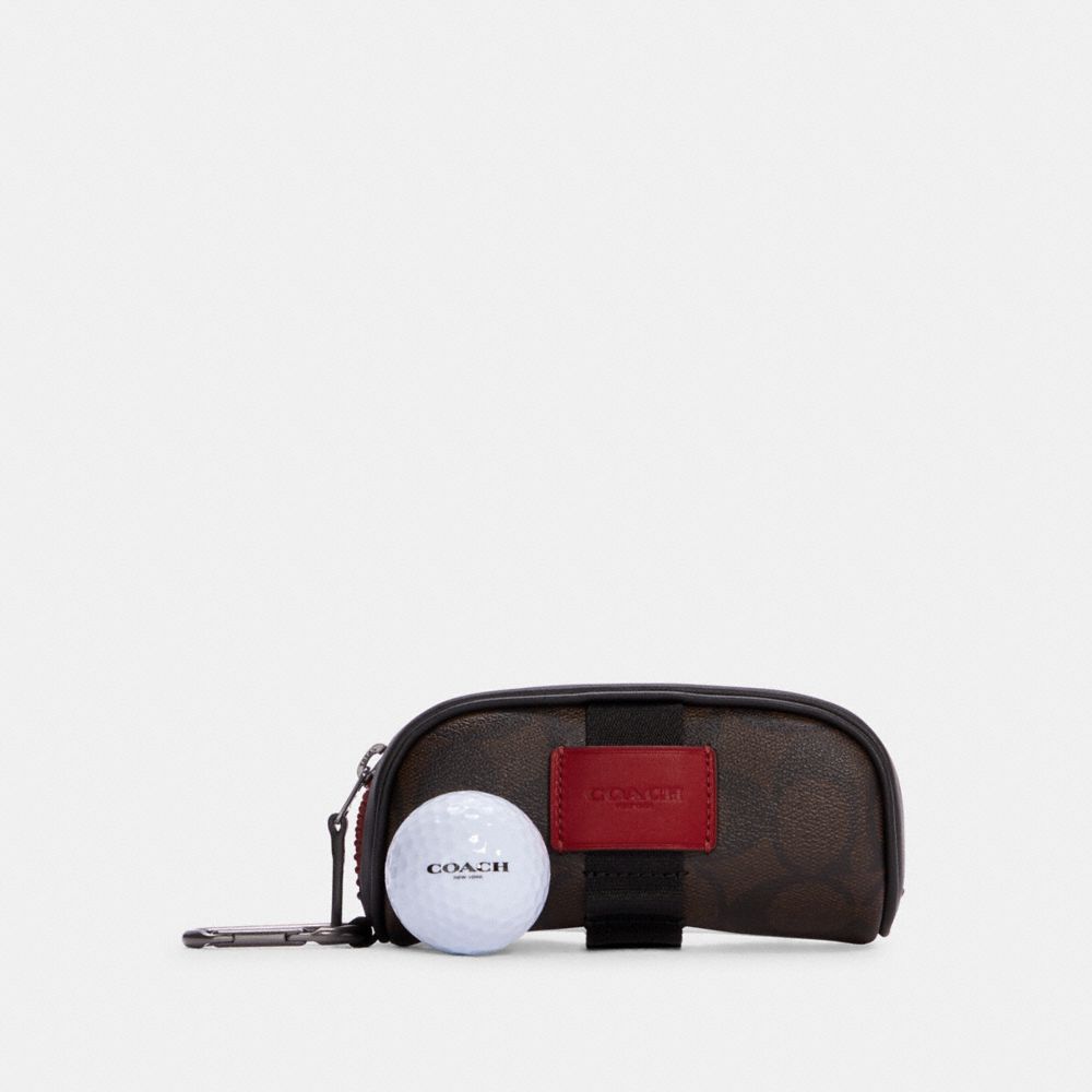 COACH®,Golf Kit In Colorblock Signature Canvas,,Front View