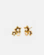 COACH®,WILDFLOWER CLUSTER STUD EARRINGS,Metal,Gold,Front View