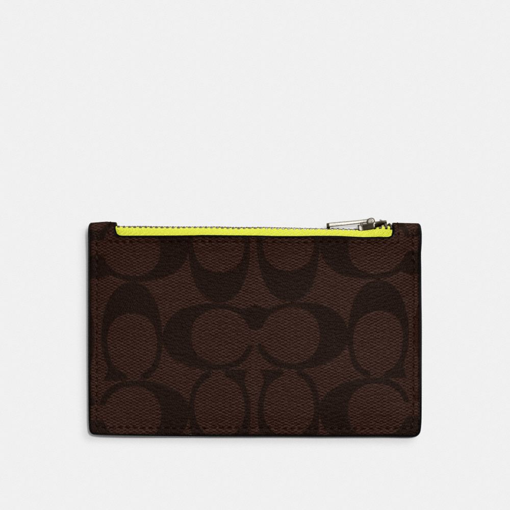 COACH OUTLET®  Zip Card Case In Signature Leather