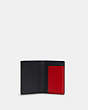 Magnetic Card Case In Colorblock With Striped Coach Patch