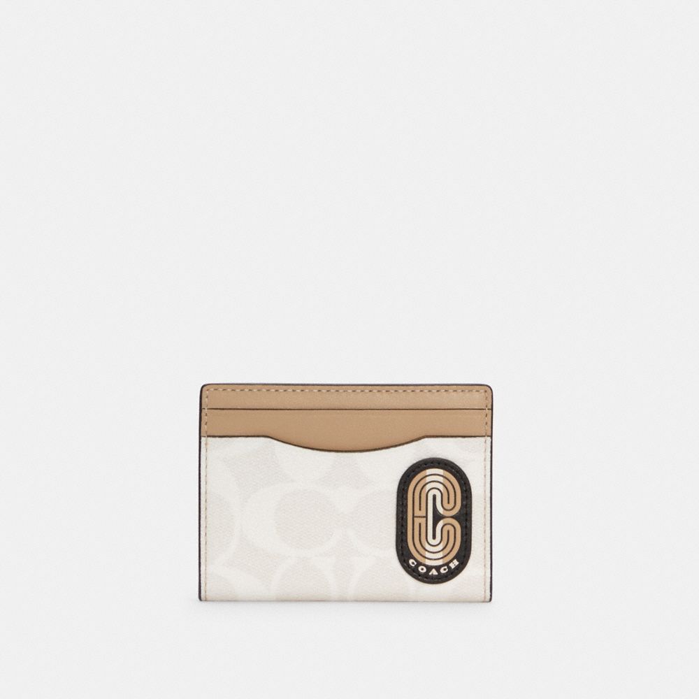 magnetic card case in colorblock