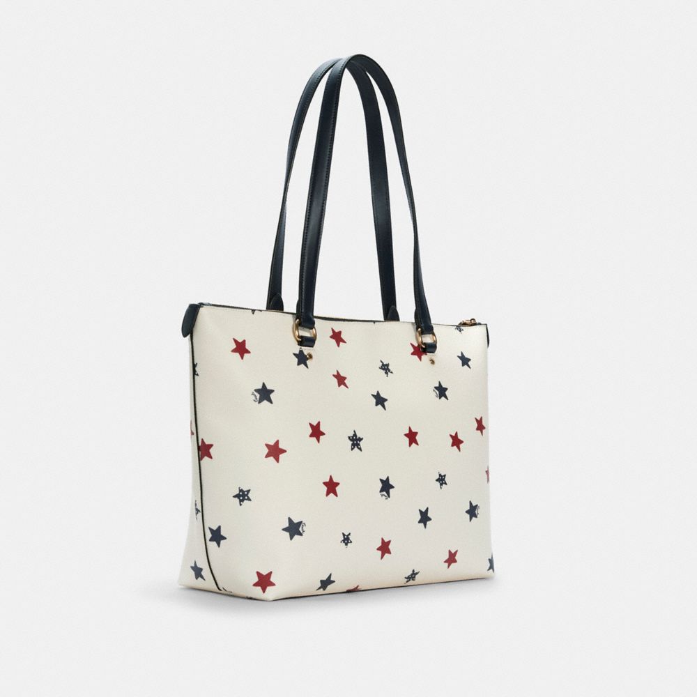 COACH OUTLET®  Gallery Tote In Signature Canvas With Strawberry Print