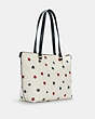 COACH®,GALLERY TOTE WITH AMERICANA STAR PRINT,Gold/Chalk Multi,Angle View