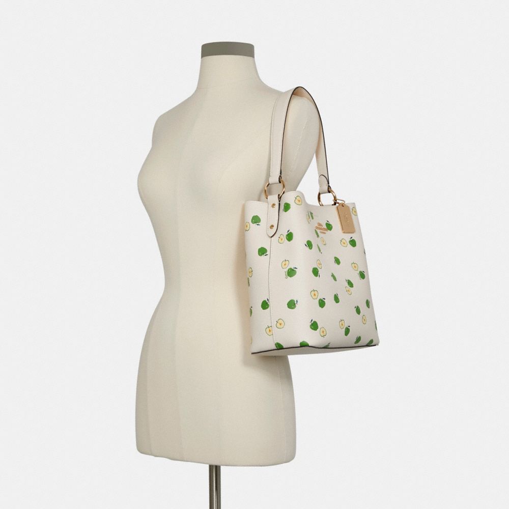 Coach Small Town Bucket Bag with Lime Print