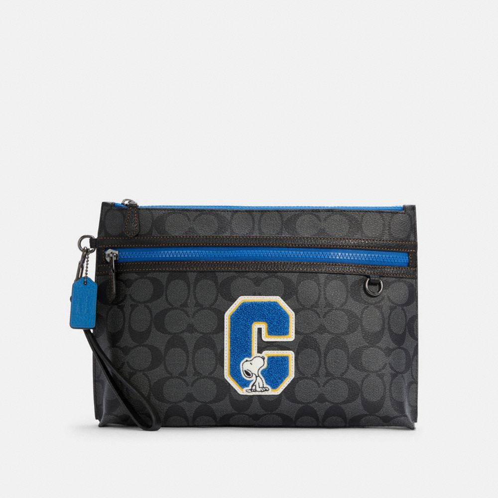 COACH® Outlet | Coach X Peanuts Carryall Pouch In Signature Canvas