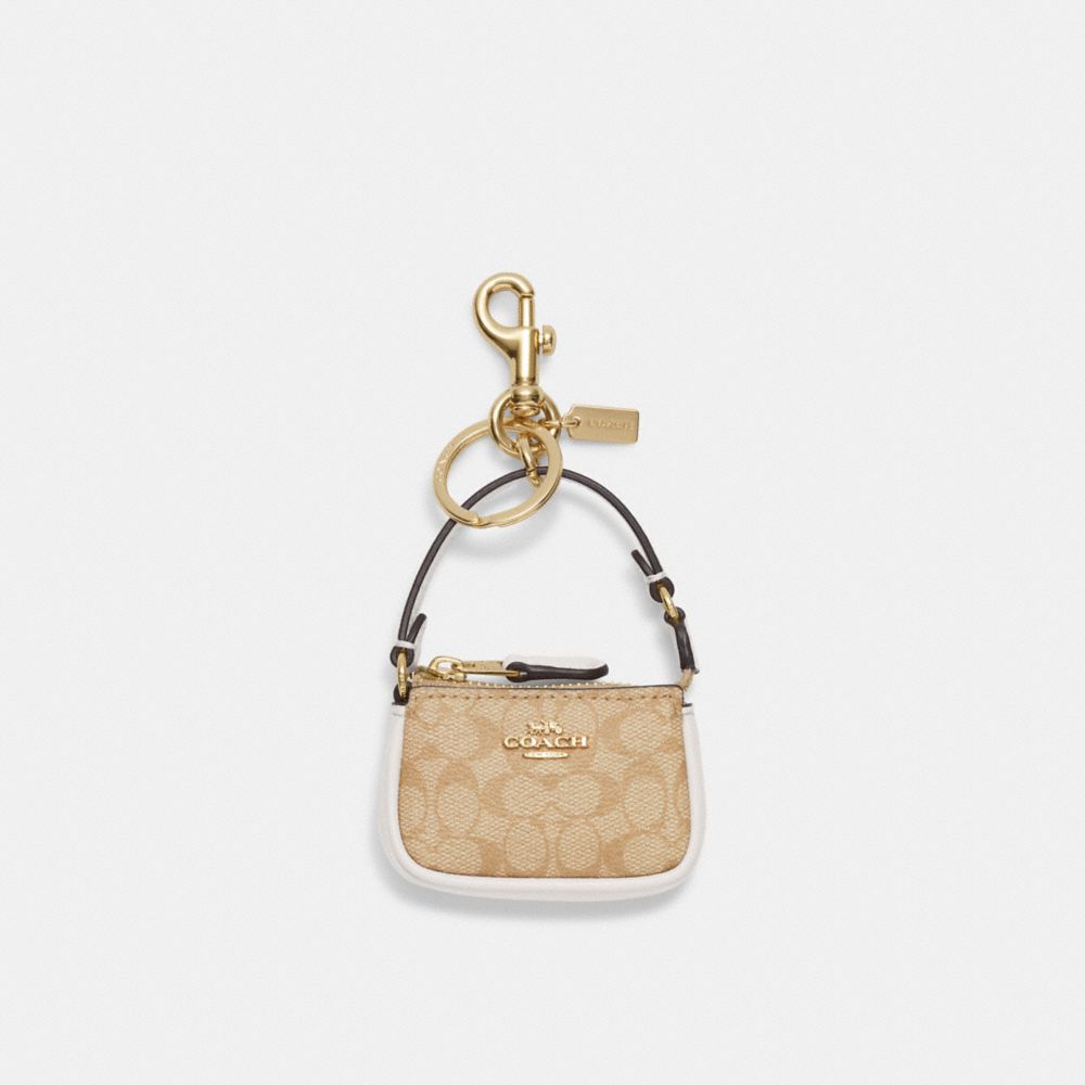 Mini Nolita Bag Charm In Signature Canvas