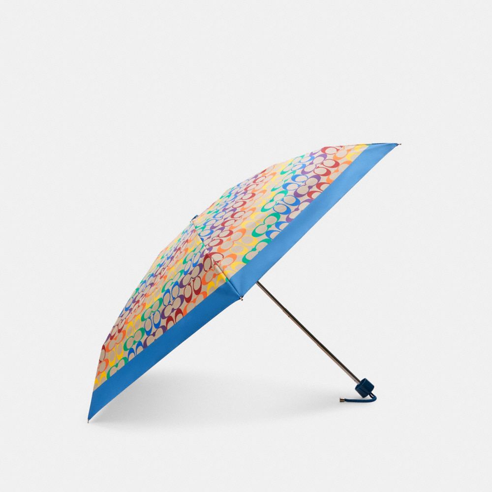 Uv Protection Mini Umbrella In Rainbow Signature