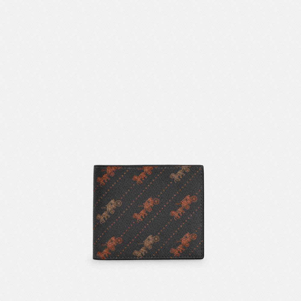 Small card case with horse and carriage discount print