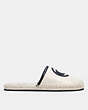 COACH®,CHANNING ESPADRILLE,Leather,Chalk,Angle View