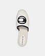 COACH®,CHANNING ESPADRILLE,Leather,Chalk,Inside View,Top View