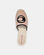 COACH®,CHANNING ESPADRILLE,Leather,Beechwood,Inside View,Top View