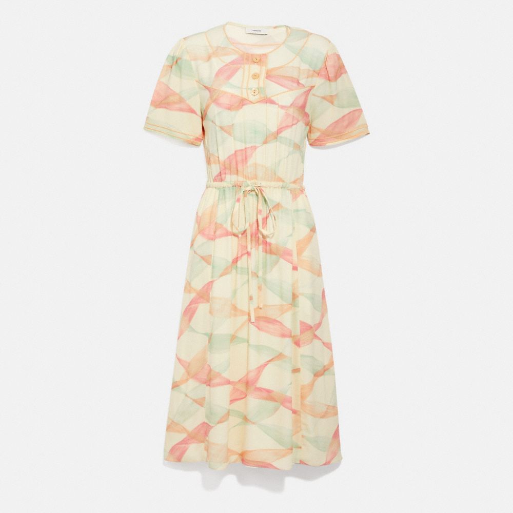 Trompe L'oeil Short Sleeve Dress