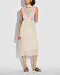 COACH®,PAINT BY THE NUMBERS DRESS,Viscose,Pale Yellow,Scale View