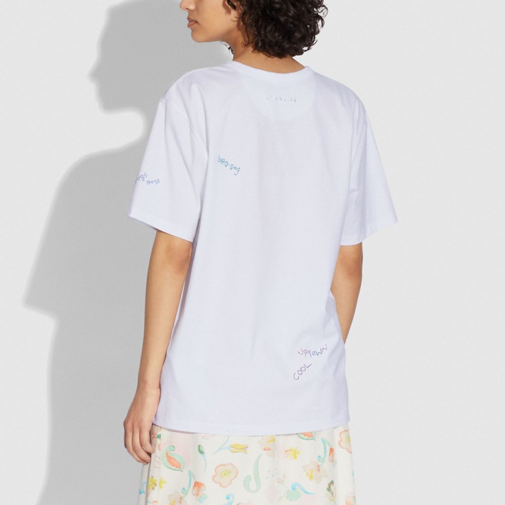 Signature Hand Drawing T Shirt