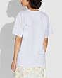 COACH®,SIGNATURE HAND DRAWING T-SHIRT,Organic Cotton,Optic White,Scale View